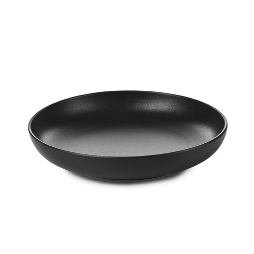 Assiette Gourmande 23cm Noir Effet Fonte ADELIE